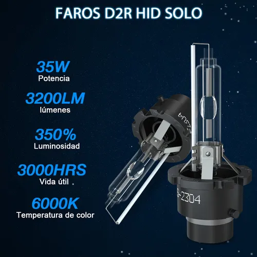 2024 6000k 35w Focos D2s Hid Luz Alta Y Baja Para