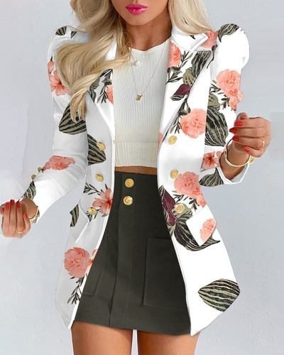 Conjunto Extraíble De 2 Piezas, Falda Y Blusa, Traje De Muje
