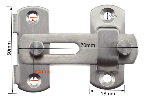 Pernos Antirrobo De Acero Inoxidable Para Puerta De 3