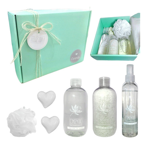 Set Relax Caja Regalo Mujer Box Zen Jazmín Kit Spa Aroma N38