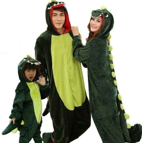 Kigurumi Dinosaurio Dino Pijama Mameluco Disfraz Moda Kawaii