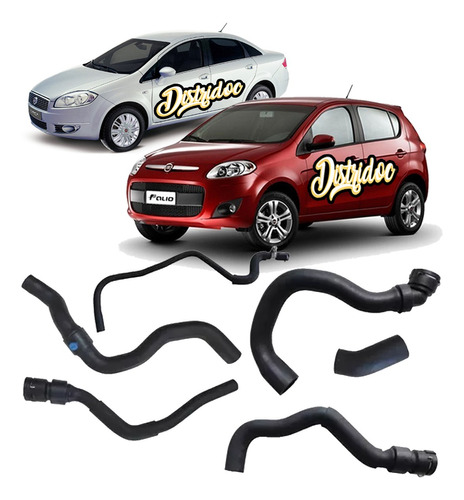 Kit Mangueras Fiat Linea 1.8 Palio 1.6 16v Etorq 2012/