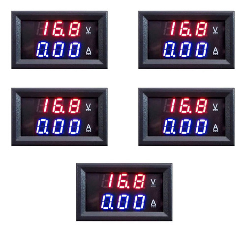 5pz Voltímetro 100v Amperímetro 10a Dc Display Digital