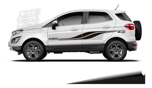 Calco Ford Ecosport Kinetic Lateral Ola Juego