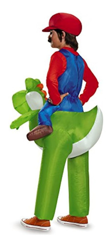 Disfraz 85150ch Mario Riding Yoshi Disfraz Infantil, Un Colo