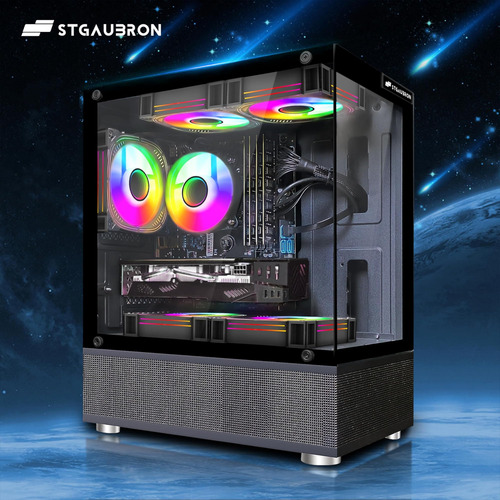 Pc De Escritorio Para Juegos Stgaubron, Radeon Rx G Gddr5, I