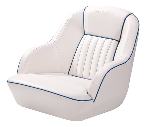 Asiento Capitan Barco Ponton Silla Pesca Para Cubo Blanco