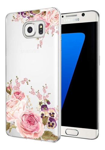 Funda Para Samsung Galaxy S7 Edge | Rosa Flores