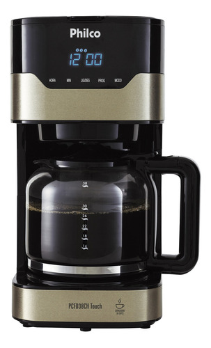 Cafeteira Touch Pcfd38ch Champagne Com Preto Philco 110v