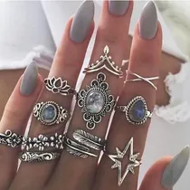 Comprar Anillos Midi Ring Tendencia Accesorios 999g Moda Mujer