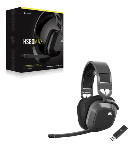 Fone De Ouvido Para Jogos Corsair Hs80 Max Wireless Com Blue