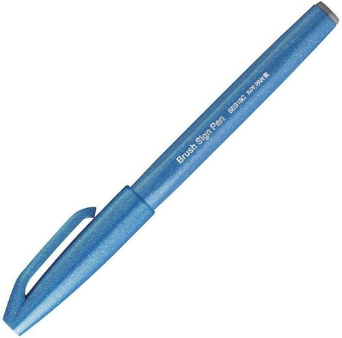 Caneta Pentel Brush Sign Pen Touch Violeta Azulado -nova Cor Cor do exterior Azul-claro