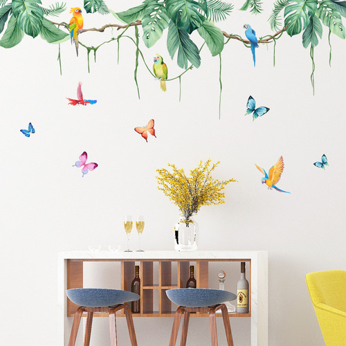 Fondo De Pared De Salón, Dormitorio Y Pájaros, For Pegar En
