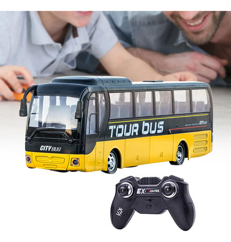 P Coche De Juguete Modelo Rc, Autobús Ligero Con Control