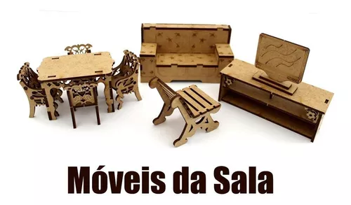 Casinha Bonecas Barbie Mdf Adesivada Moveis Promoção em Promoção na  Americanas