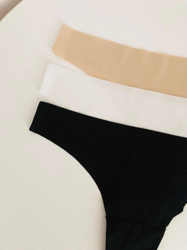 Massimo Dutti Set 3 Tangas Invisibles Sin Costura Originales