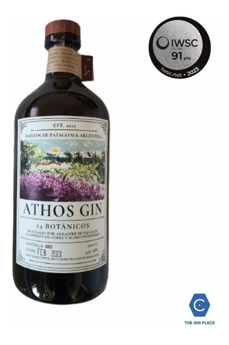 Athos Gin 500 Cc De Bariloche - The Gin Place Recoleta