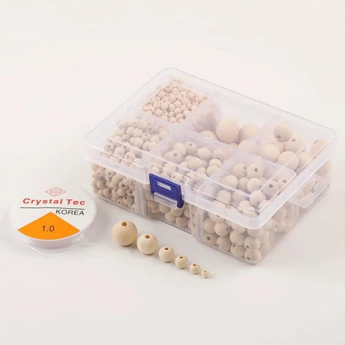 Dllm Cuentas De Madera Para Manualidades, 1105 Uds