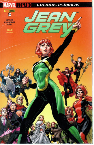 Jean Grey N° 02 - Em Português - Editora Panini - Formato 17 X 26 - Capa Mole - Bonellihq 2 Cx18 J23