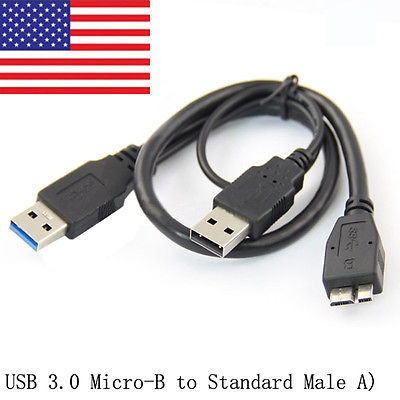 Usb 3.0 De Cable Y Cable Y Micro Tipo B Macho A Tipo Estánda