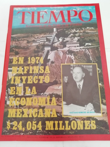 Tiempo N1737 Agosto En 1974 Nafinsa Inyectó En La Economía 