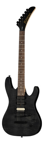 Kramer Kbvrbf1 Striker Figured Tba Guitarra Eléctrica Black Color Negro Material del diapasón Caoba Orientación de la mano Diestro