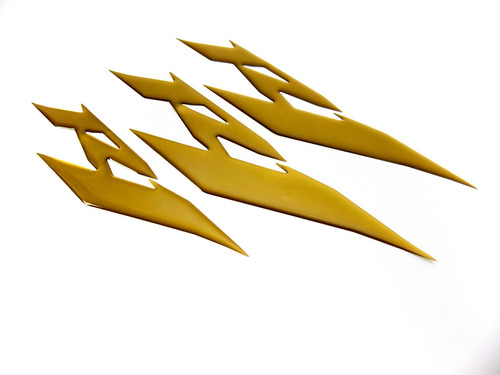 Kit Emblemas Adesivos Resinado Yamaha R1 Dourado