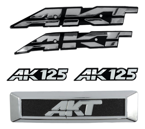 Kit Emblemas Akt Ak125 3d Con Frontal