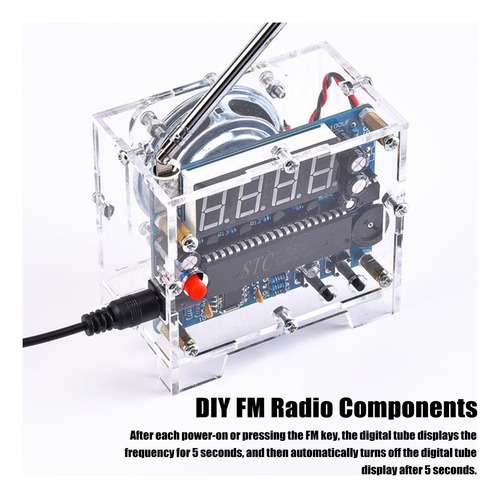 Receptor De Radio Fm Mini Tea5767 Transparent Shells Radio F