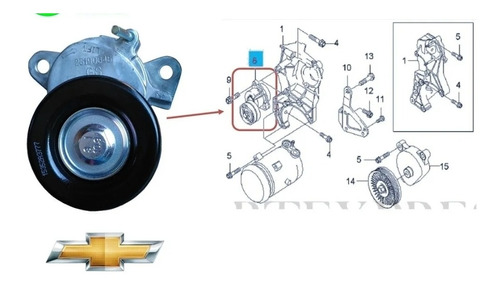 Tensor Correa Unica Optra Original 100% Chevrolet