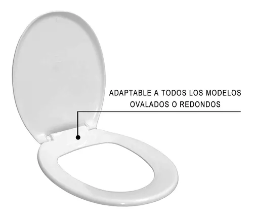 Asiento Tapa Inodoro Daccord Universal Oval Blanco En Cuotas