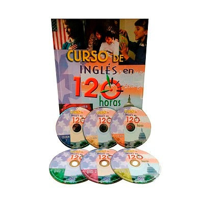 Curso De Inglés En 120 Horas 1tomo + 3 Cd-rom + 3 Dvd