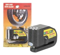Comprar Alarma Motocicle Bloqueo Impermeable Freno Disco Candado Color Negro
