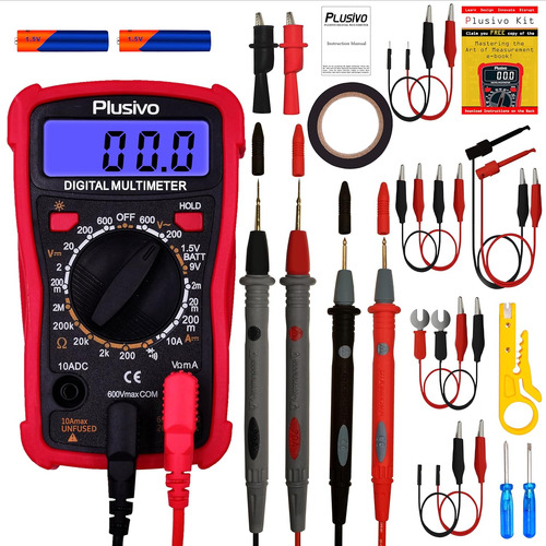 Tester Plusivo Multímetro Digital Ac Cc Voltímetro Ohm Ohm V