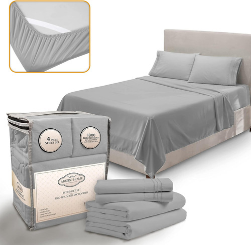 Abeero Home Juego De Sábanas Premium King Size - Ropa De Cam