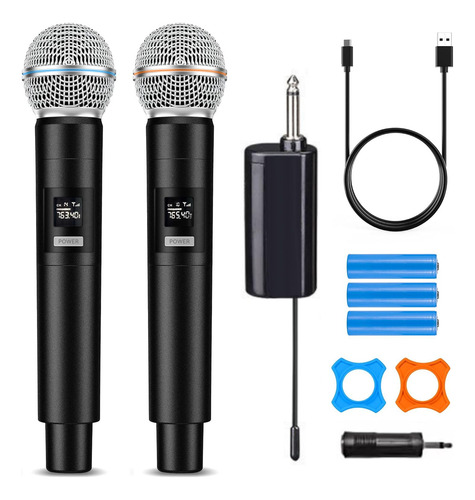 Huacam Juego De Microfonos Profesionales Para Karaoke, Doble