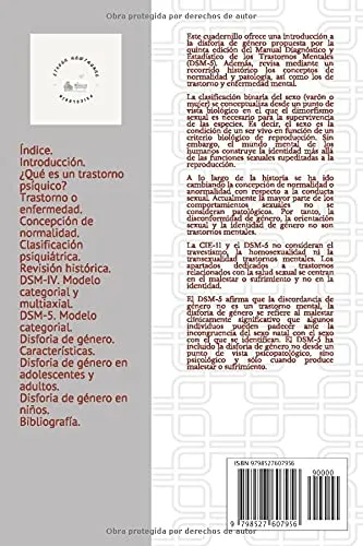 Libro : Dsm-5. Disforia De Genero La Disforia De Genero Se.