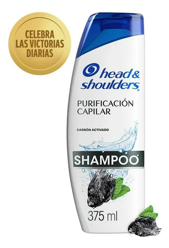 Shampoo Head & Shoulders Purificación Capilar Carbón Activad