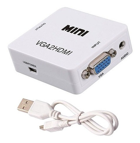 Convertidor/ Adaptador Vga A Hdmi Con Salida De Audio Td