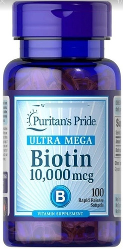 Biotina Puritans  De 10000 Mcg Fras - Unidad a $330