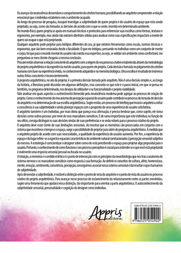 Arquitetura Para Mente: Apontamentos De Uma Arquiteta Que Encontrou A Neurociencia, De Graziella Santos De Aguiar. Editorial Appris, Capa Mole, Edição 1 Em Português, 2024