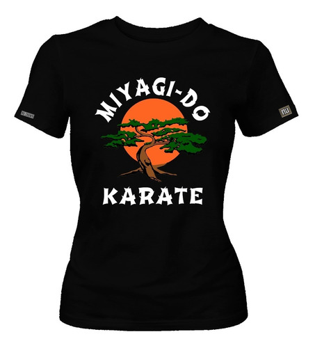Camiseta  Miyagi Dojo Karate Kid Logo Dama Mujer Dbo