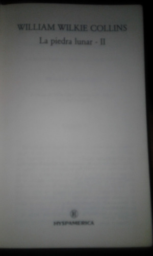 La Piedra Lunar Ii Wilkie Collins