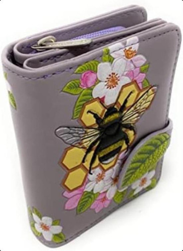 Shag Wear Bumble Bee Tattoo Cartera Pequeña Moda Mujer Piel