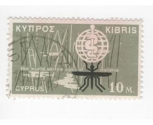 Chipre Lucha Contra La Malaria 1963 Mosquito