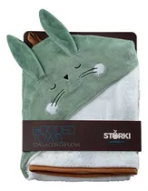Comprar Toalla C\u002Fcapucha Conejo 100% Algodón Storki Color Conejo Verde