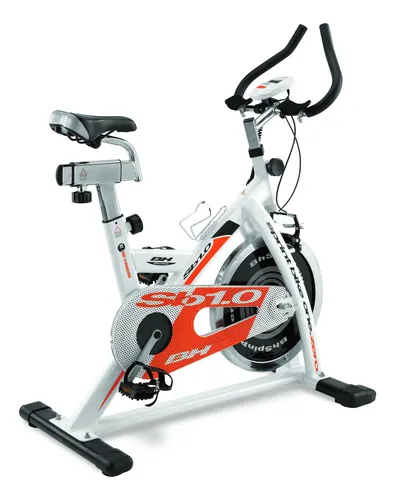 Bicicleta estática BH Fitness SB Series SB1.0 color blanco y rojo