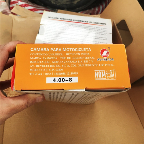 Mayoreo 25 Camaras 4.00-8 Reforzada Avanzada Para Motocarros