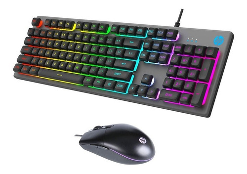 Pack De Teclado Y Mouse Mecanico Gaming Hp Km300f Mi 