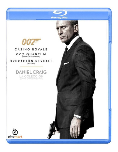 007 James Bond  Daniel Craig Actor Pack 3 Peliculas Bluray